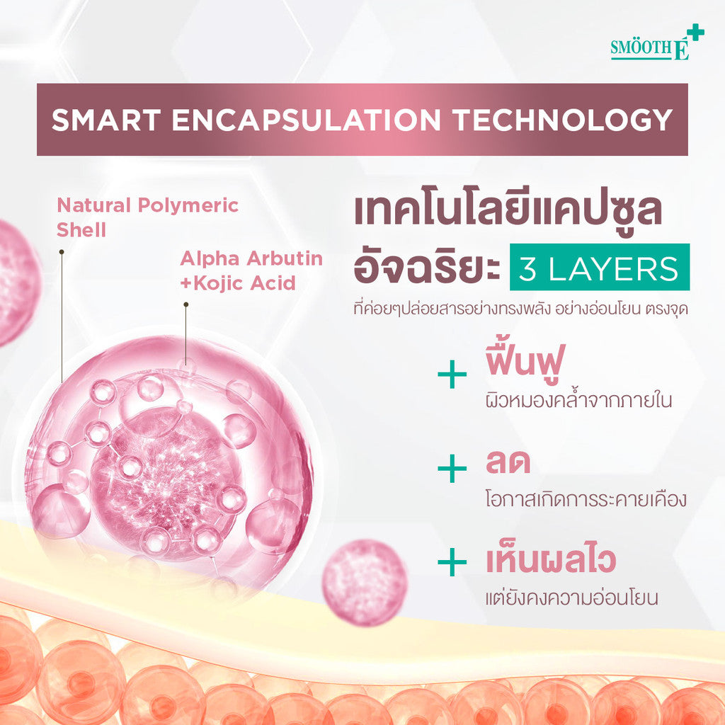 [Pack 3] Smooth E Gluta B3 Cellular Bright Serum 13g. / 30g.