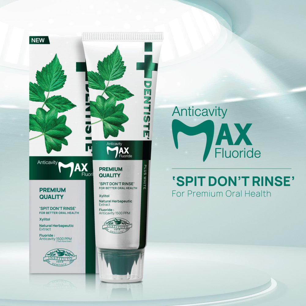 Dentiste น้ำยาบ้วนปาก Oral Rinse 700ml. ฟรี! ยาสีฟันแปรงแห้ง Anticavity Max Fluoride 100g
