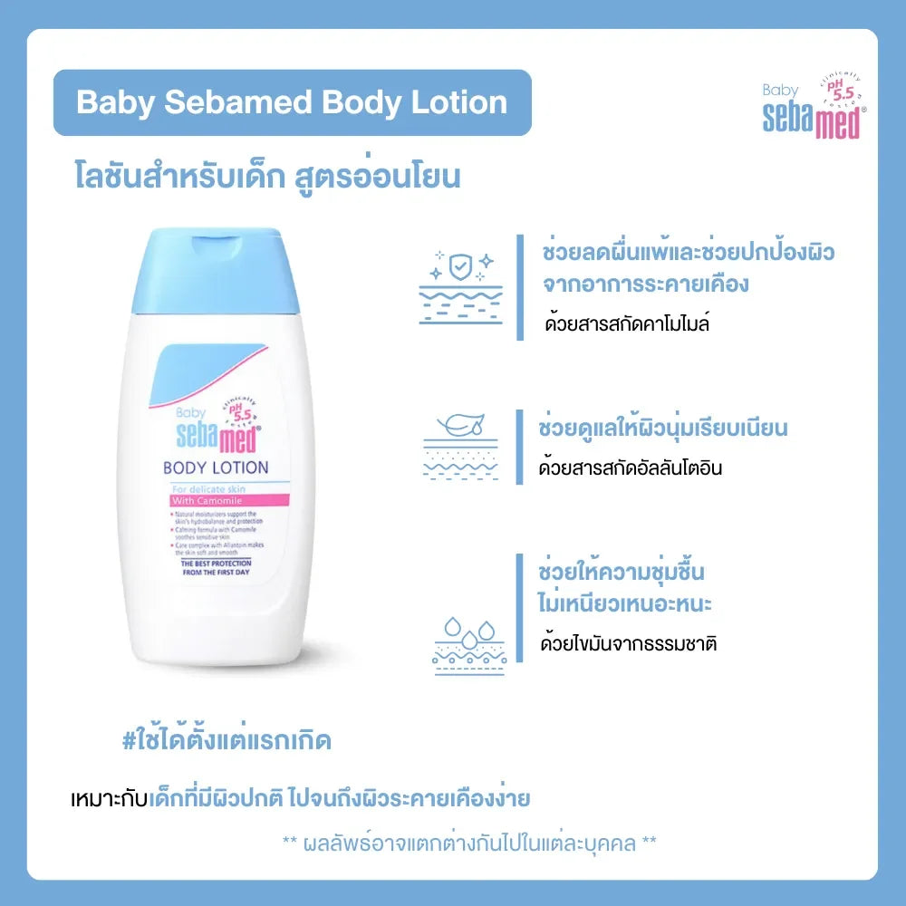Baby Sebamed Body Lotion โลชั่นถนอมผิวสำหรับเด็ก