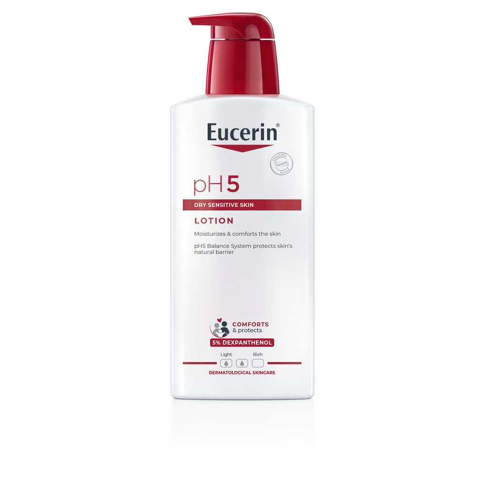 Eucerin pH5 DRY SENSITIVE SKIN LOTION 400 ML ยูเซอริน โลชั่นปรับสมดุลผิว สำหรับผิวแห้ง ผิวบอบบาง แพ้ง่าย