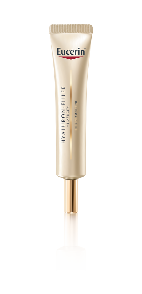 Eucerin HYALURON-FILLER + ELASTICITY EYE CREAM SPF 20 15 ML ยูเซอริน ไฮยาลูรอน อายครีม บำรุงรอบดวงตา ลดเลือนริ้วรอย