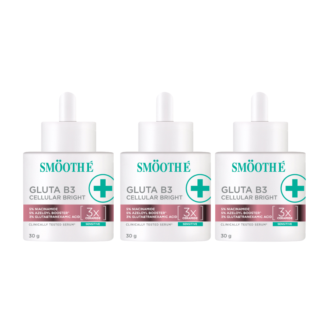 [Pack 3] Smooth E Gluta B3 Cellular Bright Serum 13g. / 30g.