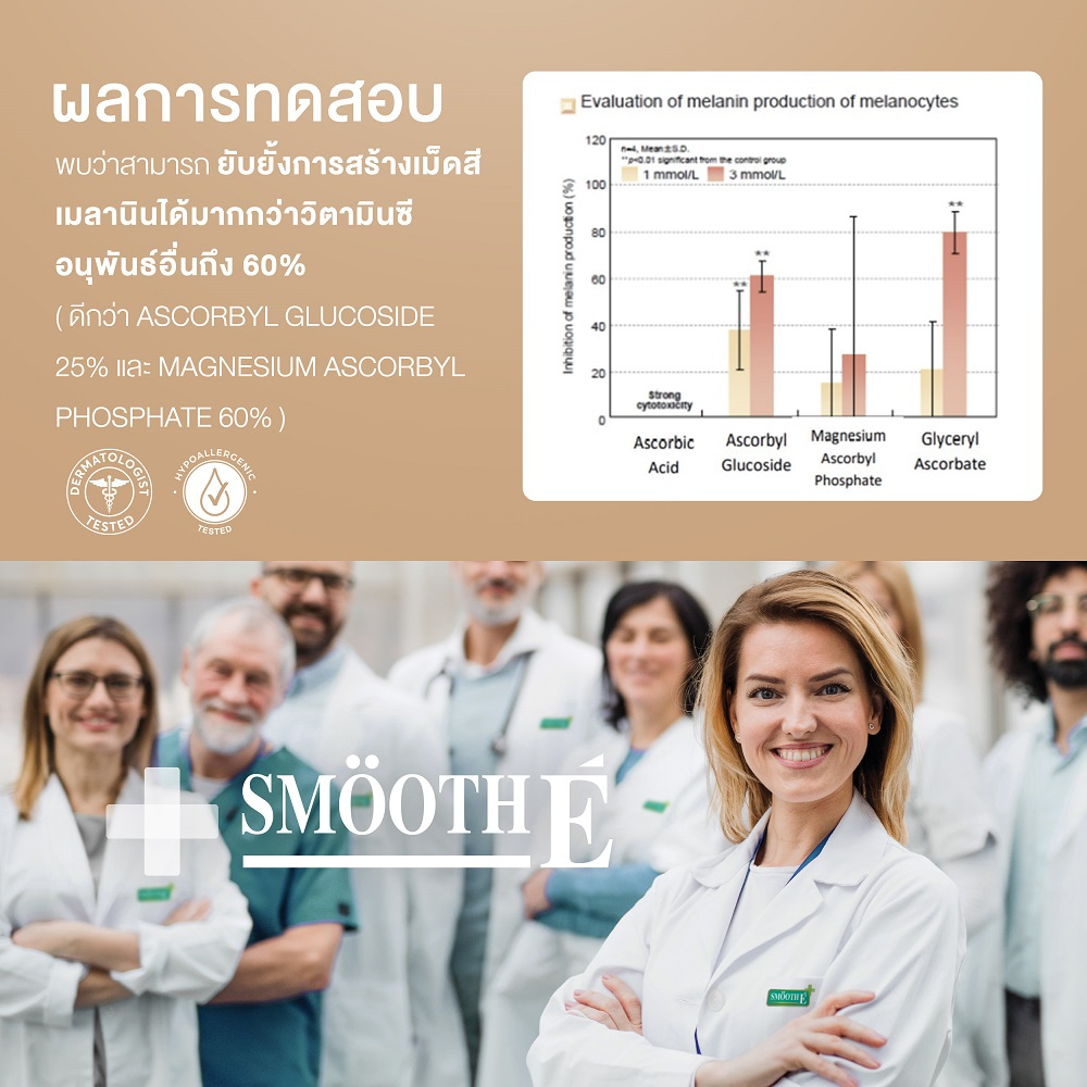 (Pack 2) Smooth E Dark Spot Clear Vitamin C Plus Serum 30 ml. เซรั่มลดจุดด่างดำ ริ้วรอย สีผิวไม่สม่ำเสมอ