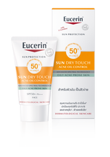 Eucerin SUN DRY TOUCH Acne Oil Control SPF50+  กันแดดคุมมัน เนื้อบางเบา สำหรับผิวหน้า