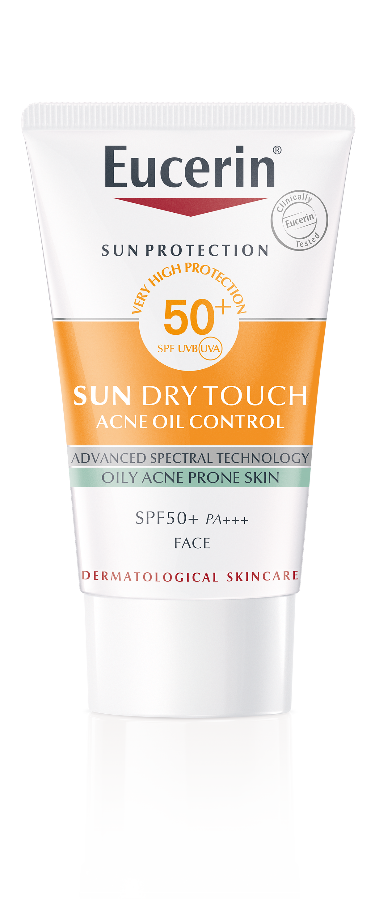 Eucerin SUN DRY TOUCH Acne Oil Control SPF50+  กันแดดคุมมัน เนื้อบางเบา สำหรับผิวหน้า