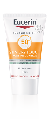 Eucerin SUN DRY TOUCH Acne Oil Control SPF50+  กันแดดคุมมัน เนื้อบางเบา สำหรับผิวหน้า