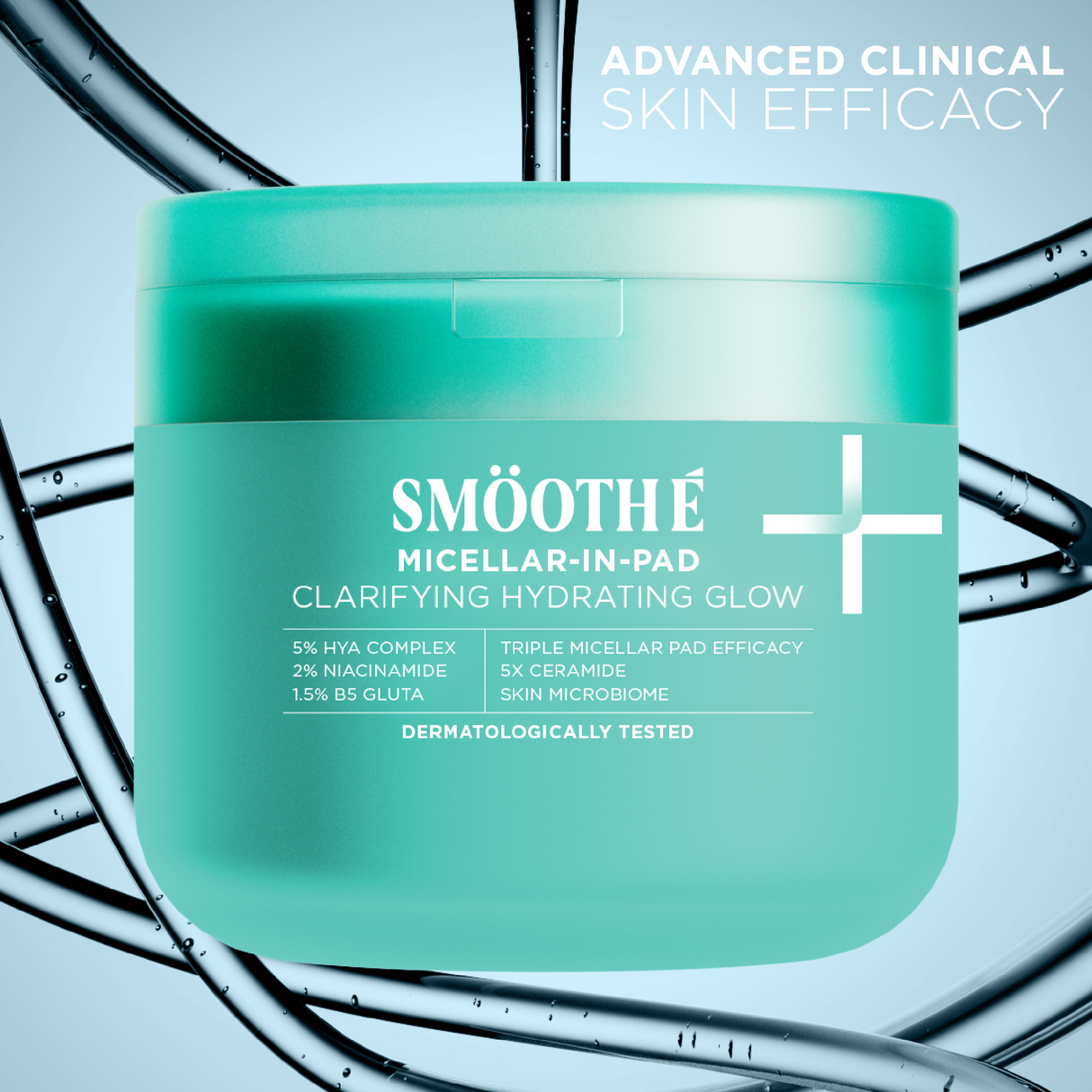 SMOOTH E MICELLAR GLOW CLARIFYING SERUM PAD 101 ML.