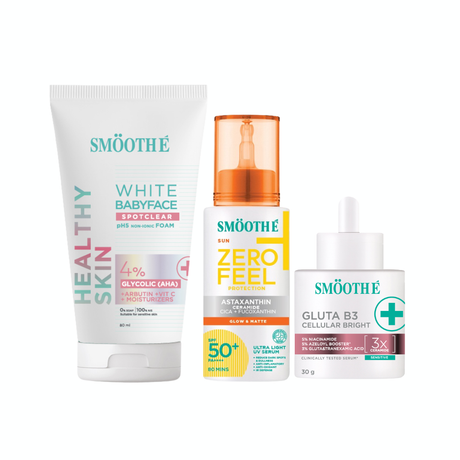 [NEW] Smooth E Sun ZERO Feel Protection 30 g. & Smooth E White Babyface Spot Clear 80 ml. & Smooth E Serum 13 g.