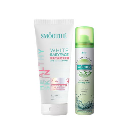 [Buy 1 Get 1] Smooth E Babyface Foam 180 ml. free Smooth E Mineral Spray 100 ml.