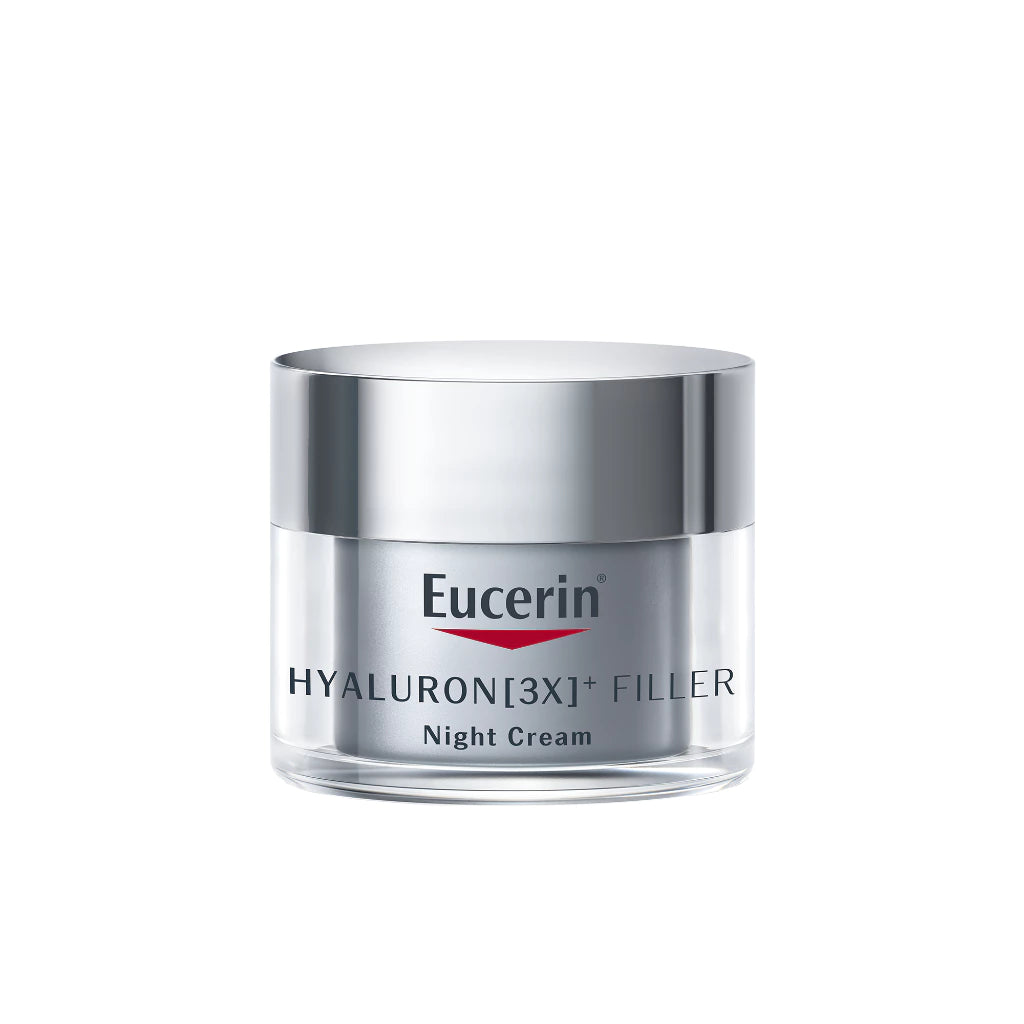 Eucerin HYALURON [3X]+ FILLER NIGHT CREAM 20 ML ยูเซอริน ไฮยาลูรอน ไนท์ครีมลดเลือนริ้วรอย ยกกระชับ